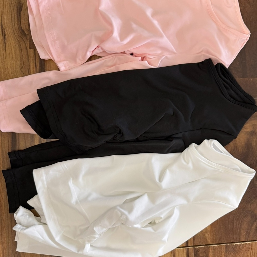 Stylish Long Sleeve Kids' Tees - Black, White, and Pink